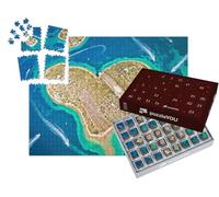 puzzleYOU : Calendrier de l'Avent | « Île de Galesnjak en Forme de cœur dans l'archipel de Zadar, Croatie »