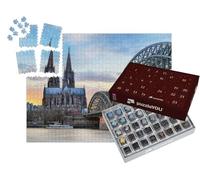 puzzleYOU : Calendrier de l'Avent | « La cathédrale de Cologne et Le Pont Hohenzollern sur Le Rhin »
