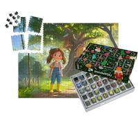 puzzleYOU : Calendrier de l'Avent | « La Fille et sa cabane secrète dans Les Arbres dans la forêt »