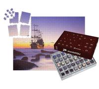 puzzleYOU : Calendrier de l'Avent | « Le Bateau Pirate quitte l'île au Coucher du Soleil »