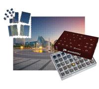 puzzleYOU : Calendrier de l'Avent | « Le Centre-Ville de Leipzig au Coucher du Soleil, Allemagne »