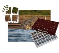 puzzleYOU : Calendrier de l'Avent | « Le Crocodile du Nil au Bord de la rivière ouvre sa Gueule avec de Grandes Dents »