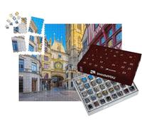puzzleYOU : Calendrier de l'Avent | « Le Gros-Horloge est Une Horloge astronomique du XIVe siècle située à Rouen, en Normandie. »