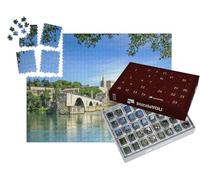 puzzleYOU : Calendrier de l'Avent | « Le Pont d'Avignon et Le Palais des Papes à Avignon (Cité des Papes), France »