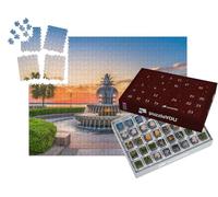 puzzleYOU : Calendrier de l'Avent | « Le Waterfront Park avec la Pineapple Fountain, Charleston, Caroline du Sud, États-Unis »