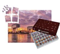 puzzleYOU : Calendrier de l'Avent | « Les Maisons-grues sur Le Rhin à Cologne »