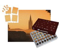 puzzleYOU : Calendrier de l'Avent | « Lever de Soleil à Saint Emilion, vignoble bordelais, France, Europe »