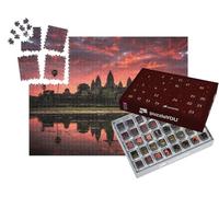 puzzleYOU : Calendrier de l'Avent | « Lever de Soleil sur Angkor Wat, Ville-Temple au Cambodge »