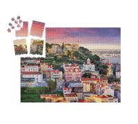 puzzleYOU : Calendrier de l'Avent | « Lisbonne, Ligne d'horizon avec Le château de Sao Jorge »