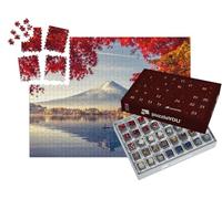 puzzleYOU : Calendrier de l'Avent | « Magnifique Vue panoramique sur Le Mont Fuji au lac Kawaguchiko, Japon »