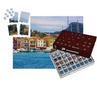 puzzleYOU : Calendrier de l'Avent | « Maisons colorées : emblème de Cassis près de Marseille, Provence, France »