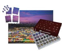 puzzleYOU : Calendrier de l'Avent | « Marché de Nuit illuminé de Bangkok, Thaïlande »