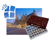 puzzleYOU : Calendrier de l'Avent | « Marienplatz et hôtel de Ville de Munich de Nuit, Bavière, Allemagne »