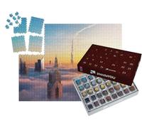puzzleYOU : Calendrier de l'Avent | « Mer de Nuages au Coucher du Soleil près de Dubaï, Émirats Arabes Unis »