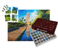 puzzleYOU : Calendrier de l'Avent | « Minaret dans Le Quartier de la médina de Marrakech, Maroc »