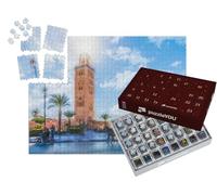 puzzleYOU : Calendrier de l'Avent | « Minaret de la mosquée de la Koutoubia dans Le Quartier de la médina de Marrakech, Maroc »