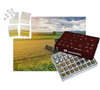 puzzleYOU : Calendrier de l'Avent | « Moissonneuse-batteuse au Travail dans Un Champ de blé »