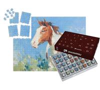 puzzleYOU : Calendrier de l'Avent | « Mon Cheval de rêve Peinture Abstrait »