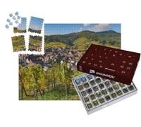puzzleYOU : Calendrier de l'Avent | « Niedermorschwih, vignoble alsacien, Alsace, France, Europe, Automne, Montagne, »