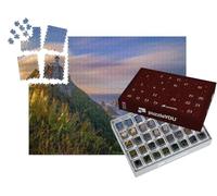 puzzleYOU : Calendrier de l'Avent | « Nuages au-Dessus du Phare de Nugget Point, Automne en Nouvelle-Zélande »