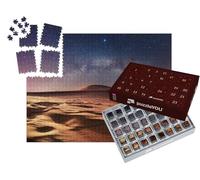 puzzleYOU : Calendrier de l'Avent | « Nuit étoilée Calme et Claire dans Le désert »