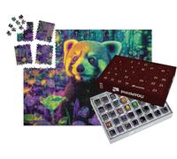puzzleYOU : Calendrier de l'Avent | « Panda Roux dans la forêt des Couleurs »