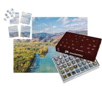 puzzleYOU : Calendrier de l'Avent | « Panorama de la vallée de la Wachau avec Bateau sur Le Danube »