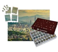 puzzleYOU : Calendrier de l'Avent | « Panorama du Coucher de Soleil de Taipei, Taïwan »