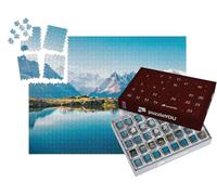 puzzleYOU : Calendrier de l'Avent | « Panorama Estival coloré du Lac Blanc avec Le Mont Blanc »