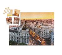 puzzleYOU : Calendrier de l'Avent | « Panorama Impressionnant de la Gran Via, Madrid, Espagne »