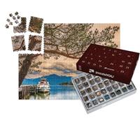 puzzleYOU : Calendrier de l'Avent | « Paysage au Bord du lac Chiemsee près de Gstadt, Allemagne »