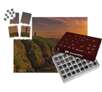 puzzleYOU : Calendrier de l'Avent | « Paysage du Phare du Cap Fréhel dans Les Côtes d'Armor. Coucher de Soleil sur Le Cap Fréhel. »