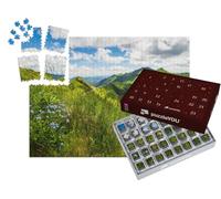 puzzleYOU : Calendrier de l'Avent | « Paysage panoramique avec Montagnes volcaniques (Vue Depuis Le PUY Mary, Massif Central, France) »