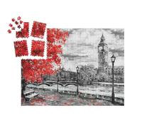 puzzleYOU : Calendrier de l'Avent | « Peinture à l'huile sur Toile : Rue de Londres avec Big Ben »