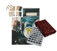 puzzleYOU : Calendrier de l'Avent | « Phare d'une Voiture Ancienne rétro Noire »