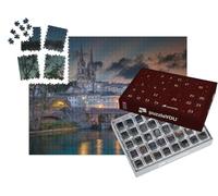 puzzleYOU : Calendrier de l'Avent | « Photo de la Vue du Centre-Ville de Niort à l'heure Bleue »