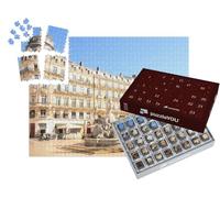 puzzleYOU : Calendrier de l'Avent | « Place de la Comédie de Montpellier et sa Fontaine des Trois Grâces, Hérault, France »