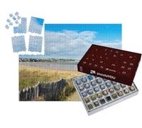 puzzleYOU : Calendrier de l'Avent | « Plage de Saint-Cast-Le-Guildo sur la Côte d'Émeraude dans Le département des Côtes-d'Armor en Bretagne »