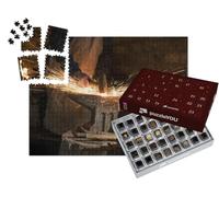 puzzleYOU : Calendrier de l'Avent | « Pluie d'étincelles Autour de l'enclume dans la Forge de Fer »