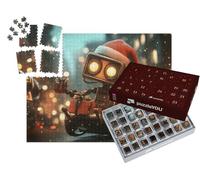 puzzleYOU : Calendrier de l'Avent | « Plus Doux, Les flacons ne frappent jamais : Le Robot du Père Noël Arrive »