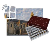 puzzleYOU : Calendrier de l'Avent | « Poitiers (France) - La cathédrale Notre Dame la Grande, Le Soir »