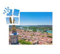 puzzleYOU : Calendrier de l'Avent | « Pont d'Avignon avec Le Palais des Papes et Le Rhône, Pont Saint-Benezet, Provence, France. »