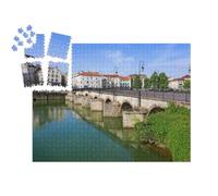 puzzleYOU : Calendrier de l'Avent | « Pont du marché sur la Marne dans le centre-ville de Meaux en Seine et Marne près de Paris, France »