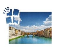 puzzleYOU : Calendrier de l'Avent | « Ponte Vecchio sur Le fleuve Arno à Florence, Toscane, Italie »
