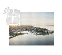 puzzleYOU : Calendrier de l'Avent | « Port de Ferry Juste Avant Le Coucher du Soleil, Romanshorn, Suisse »