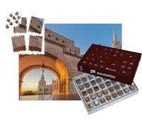 puzzleYOU : Calendrier de l'Avent | « Porte Nord du Bastion des pêcheurs Halaszbastya au Lever du Soleil, Budapest, Hongrie »