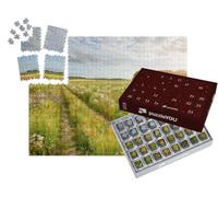 puzzleYOU : Calendrier de l'Avent | « Prairie Fleurie avec Deux Vaches »