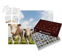puzzleYOU : Calendrier de l'Avent | « Quatre Jeunes Vaches dans Un pâturage en Angleterre »