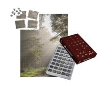 puzzleYOU : Calendrier de l'Avent | « Rayons de Soleil à Travers Le Brouillard dans Une forêt de Montagne en Automne. Vosges, Alsace, France. »