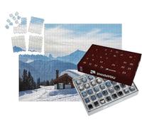 puzzleYOU : Calendrier de l'Avent | « Refuge de Montagne enneigé dans Les Alpes suisses »